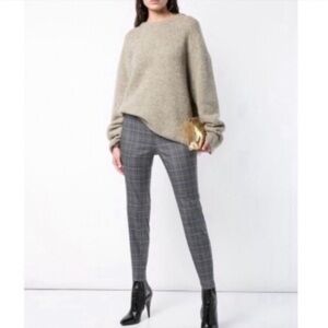 Rag & Bone Simone Plaid Skinny  Pants Side Zip Excellent Size 6
